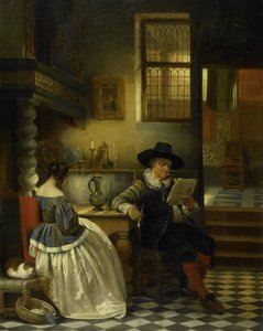 Interieur uit de zeventiende eeuw