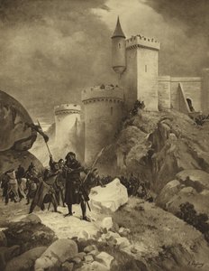 Koning Richard I van Engeland bij het Beleg van Chalus, 1199