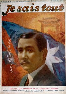 Portret van Dr. Sun Yat-Sen (1866-1925), voorpagina van 