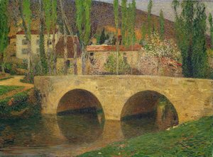 Hamlet bij de Brug door Henri Martin