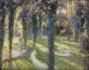 De Nimfen in de Tuin; Les Nymphes dans un Jardin