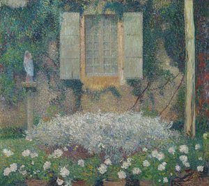 Keukenraam op de tuin bij Marquayrol, ca. 1916 door Henri Martin