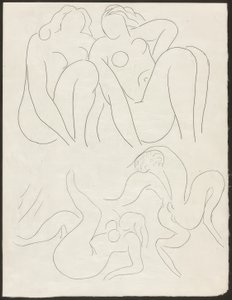 Een Faun in de namiddag, plaat vijftien uit Poesies de Mallarmé door Henri Matisse
