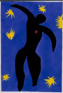 De val van Icarus. Uit "Jazz". Plaat VIII. P. 55 door Henri Matisse