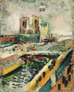 Notre-Dame, ca.1900 (olieverf op doek)
