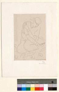 Gehurkt naakt, hand op de schouder door Henri Matisse