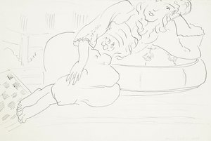 Odalisque dambord, kussen