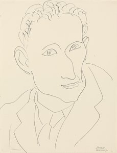 Portret van Louis Aragon