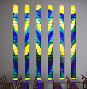 Gebrandschilderd glas in de Rozenkranskapel, Vence door Henri Matisse