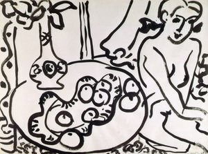 Stilleven met naakt door Henri Matisse