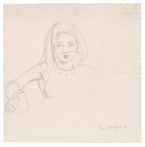 Jonge vrouw met een sluier door Henri Matisse