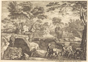 De vlucht naar Egypte door Henri Mauperche