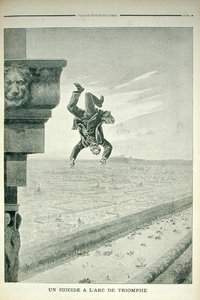 Een zelfmoord bij de Arc de Triomphe, uit Le Petit Journal, 8 mei 1898