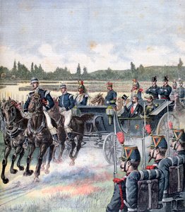 Aankomst van de president van de republiek, militaire parade, 14 juli 1891 door Henri Meyer
