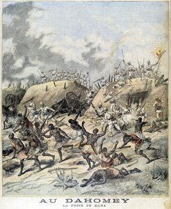 In Dahomey (nu Benin), de verovering van Kana - in 