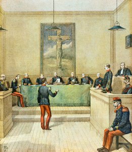 Kapitein Dreyfus voor de krijgsraad door Henri Meyer