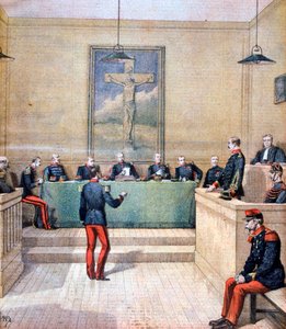 Kapitein Dreyfus voor de krijgsraad door Henri Meyer