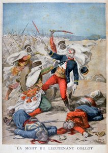 Dood van luitenant Collet, Algerije, 1896 door Henri Meyer