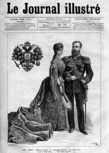 Keizer Alexander III van Rusland en keizerin Dagmar van Denemarken - Omslagpagina van 