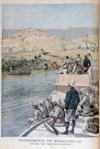 Gebeurtenissen in Madagaskar: De Verovering van Mevatanana, 1895 door Henri Meyer