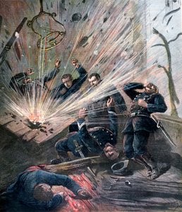Explosie bij het politiebureau op de Rue des Bons-Enfants, Parijs, 1892