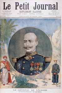 Generaal de Négrier, inspecteur-generaal van het Franse leger, 1895 door Henri Meyer