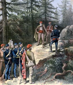 De Corsicaanse bandiet, Jacques Bellacoscia, geeft zich over aan de politie, 1892