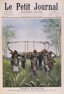 De Marchand-missie reist van de Congo naar de Nijl, uit Le Petit Journal, 28 mei 1899 door Henri Meyer