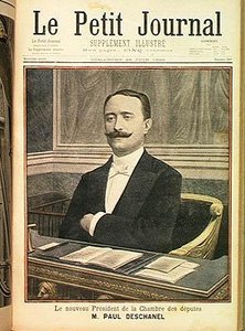 De Nieuwe Voorzitter van de Kamer van Afgevaardigden, Paul Deschanel, uit Le Petit Journal, 26 juni 1898