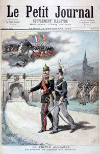 De Drievoudige Alliantie, Duitsland, Oostenrijk-Hongarije en Italië, 1894 door Henri Meyer