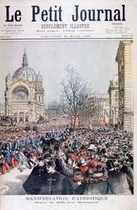 Het vertrek van Franse troepen naar Madagaskar, Parijs, 1895 door Henri Meyer