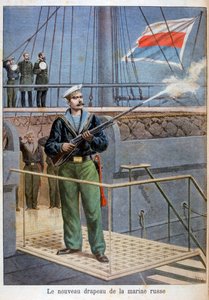 De nieuwe vlag van de Russische marine, 1898 door Henri Meyer