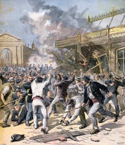 De rel in Bordeaux, Aquitaine, 1891 door Henri Meyer