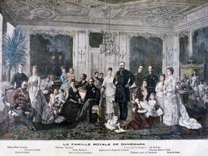 De koninklijke familie van Denemarken, 1891