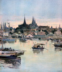 Uitzicht op Bangkok door Henri Meyer