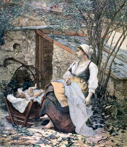Jonge moeder, 1891