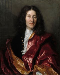 Portret van Jean de La Fontaine 1621-1695, 1699