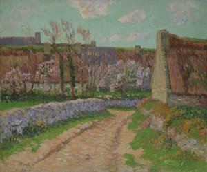 Dorp in Clohars door Henri Moret