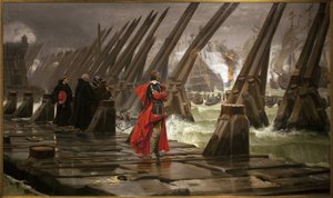Richelieu op de dijk van La Rochelle