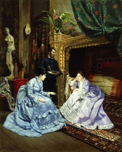 Het atelier van de kunstenaar, 1874 door Henri Pierre Hippolyte Dubois
