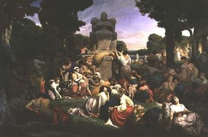 Hulde aan de natuur, 1850 door Henri Pierre Picou