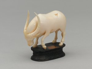 Zwarte loper, schaakstuk, India, circa 1820