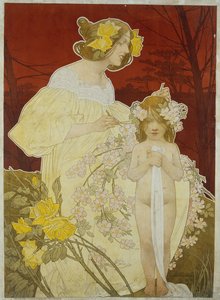 Palais de la Femme. Exposition de 1900 door Henri Henri Antoine Théodore Livemont