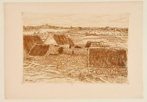 [Het gehucht op het Île de Bréhat] door Henri Rivière