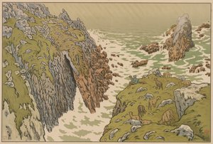 Aspecten van de natuur: De klif door Henri Rivière
