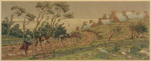 De stortbui door Henri Rivière