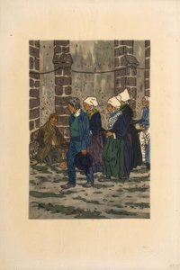Le Pardon de Sainte-Anne-la-Palud door Henri Rivière