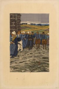 Le Pardon de Sainte-Anne-la-Palud door Henri Rivière