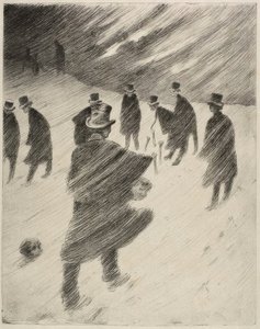 Rouwdienst door Henri Rivière