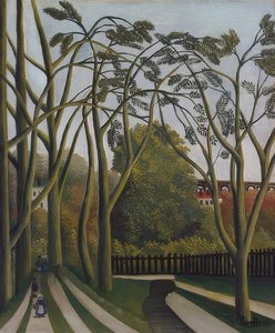 Aan de oever van de Bièvre bij Bicêtre door Henri Rousseau